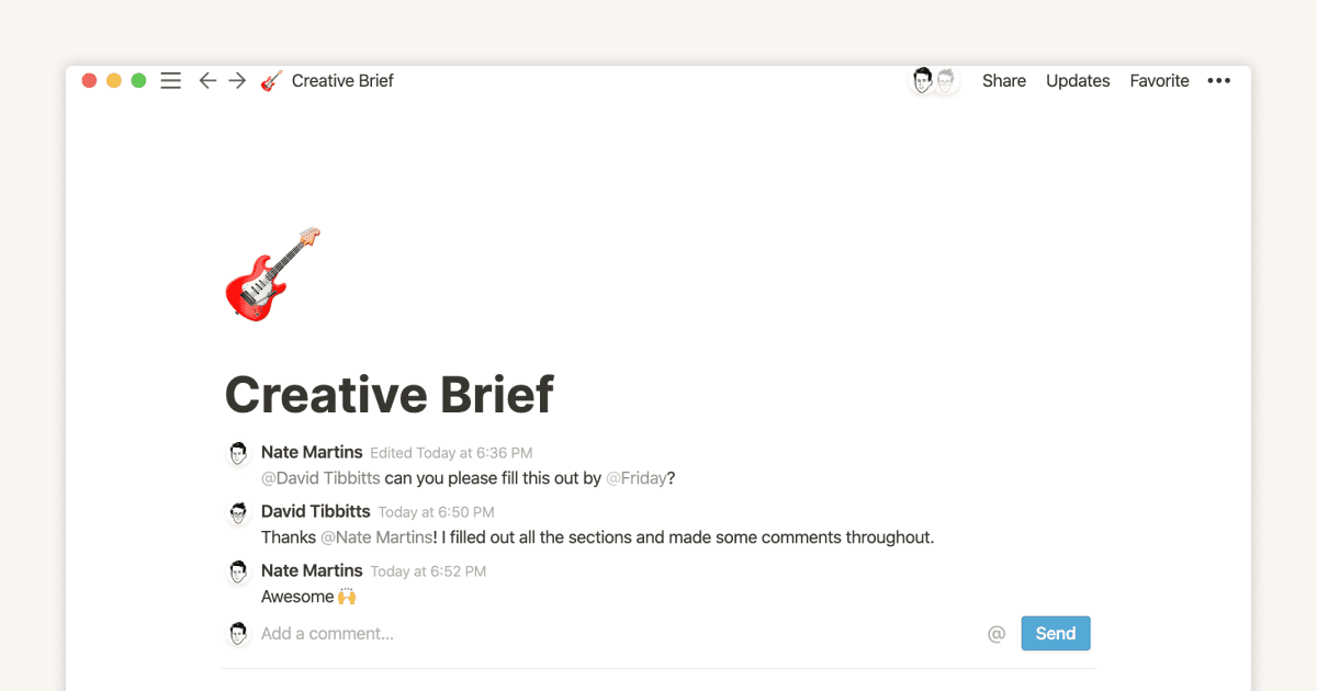 How teams can use comments for better collaboration